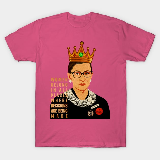 Notorious RBG T-Shirt by Badganks